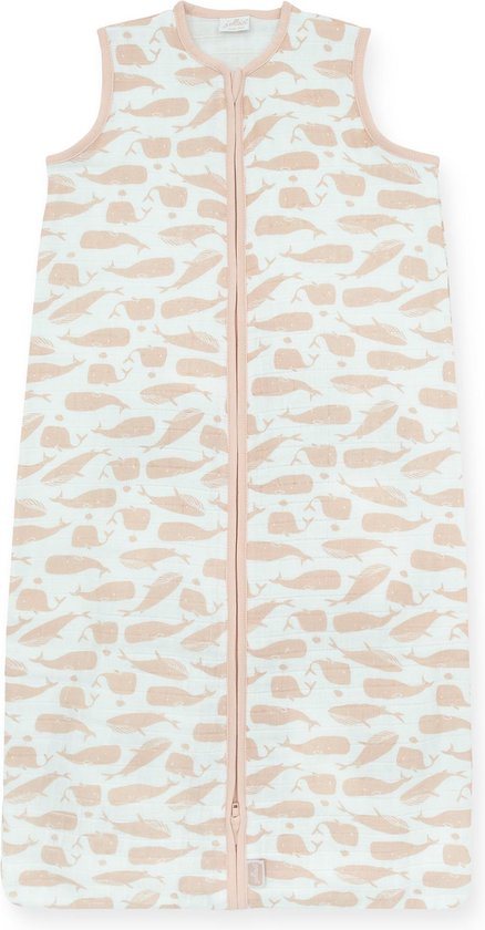 Jollein Zomerslaapzak Baby Hydrofiel 70cm Whales - Pale Pink