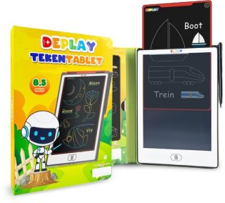 DEPLAY Tekentablet - Leren Tekenen Voor Kinderen - Montessori Speelgoed - Tekenbord - Educatief Speelgoed - Drawing Tablet - 8,5 inch