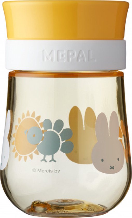 Mepal Mio 360° oefenbeker – 300 ml – Makkelijk vast te houden – Kinderservies – Nijntje explore