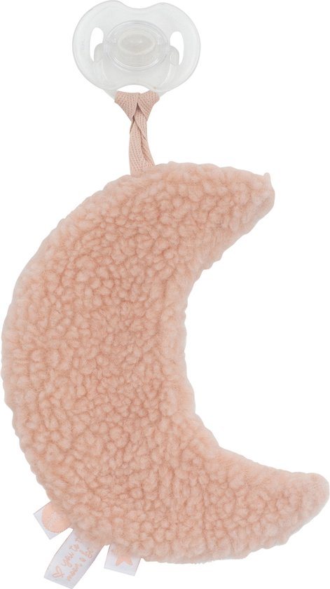 Jollein - Speendoekje Moon (Pale Pink) - Speenknuffel, Speendoekje Baby, Speendoek - Polyester