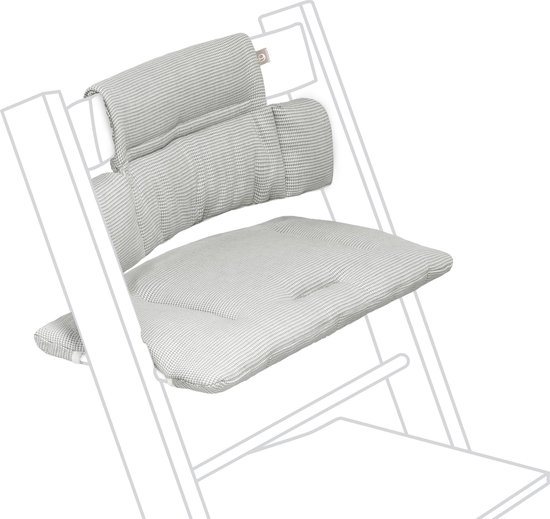 Tripp Trapp Klassiek kussen, Nordic Grey - Combineer met de Tripp Trapp stoelvoor ondersteuning en comfort - Machinewasbaar - Past op alle Tripp Trapp stoelen