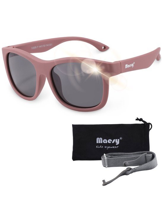 Maesy Baby Zonnebril Luca - 1 t/m 3 jaar - Elastiek - Flexibel - UV400 Bescherming - Zonnebril Kind - Paars