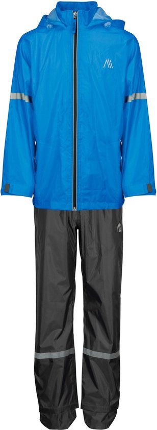 Ralka Regenpak Waterdicht & Ademend - Junior - Reflectie - Blauw - 176