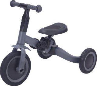 Topmark 4 in1 Driewieler - Loopfiets - Balance Bike - Kaya - Grijs