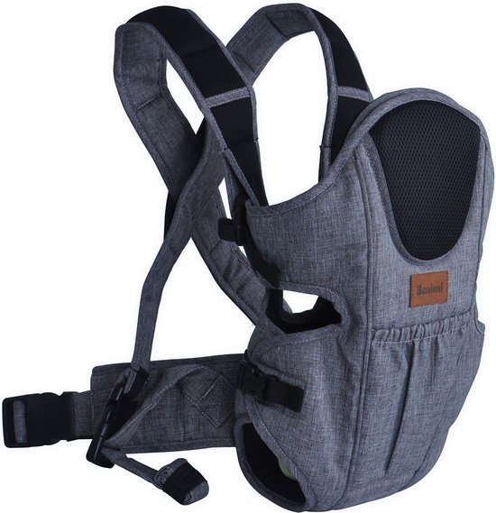 Baninni Draagzak - Buikdrager Sacco Prestigio Melange 2-in-1 Blauw