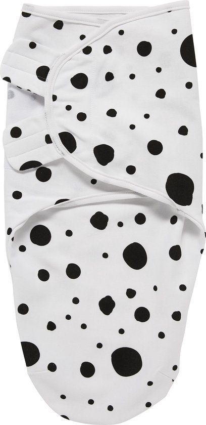 Meyco Baby Dots swaddlemeyco inbakerdoek - black - 0-3 maanden - 1.0 TOG