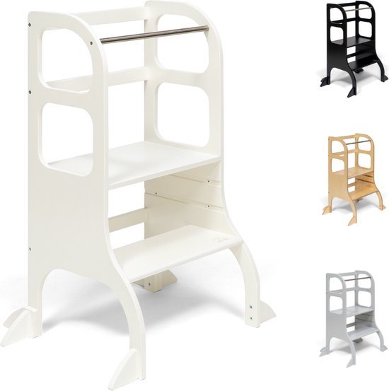 Ette Tete Step Up - Leertoren - In hoogte verstelbaar - extra support - Learning Tower - Montessori inspired - Keukentrap - Keukenhulp - Leerstoel - Veilig - Duurzaam