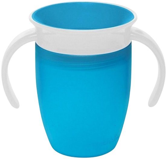 Munchkin Miracle Trainer Oefenbeker Blauw - 2 x 207 ml - Voordeelverpakking