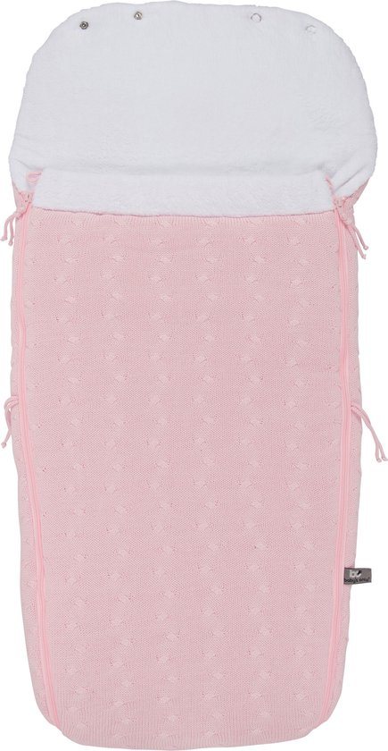Baby's Only Voetenzak buggy - Buggyzak Cable - Baby Roze - Geschikt voor 3-puntsgordel
