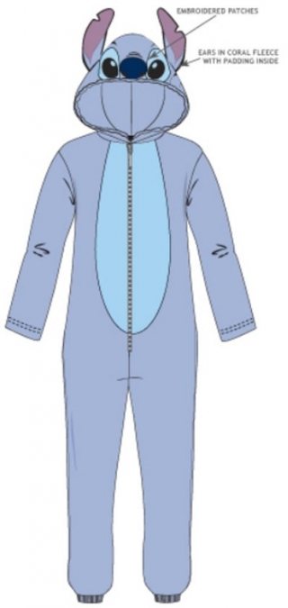 Disney Lilo & Stitch Onesie Fleece Pyjama Maat 140