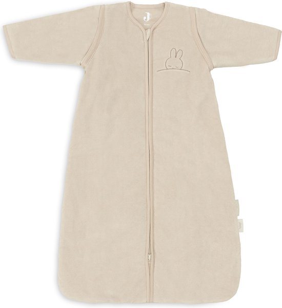 Jollein x Nijntje Slaapzak Winter Met Afritsbare Mouw 70cm Sleepy Miffy Terry - Nougat - Winterslaapzak