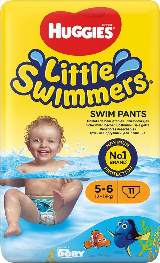 Huggies Little Swimmers - zwemluiers - maat 5/6 - (12 tot 18 kg) - voordeelverpakking - 66 stuks (6x11)