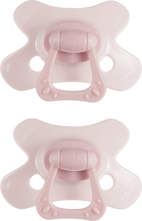 Difrax Natural Fopspeen - 18+ Maanden - Lichtroze - 2 Stuks