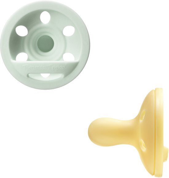 Tommee Tippee bTommee Tippee borstachtige fopspeen, 0-6 maanden, set van 2, silicone ontwerp uit één stuk, symmetrische speen