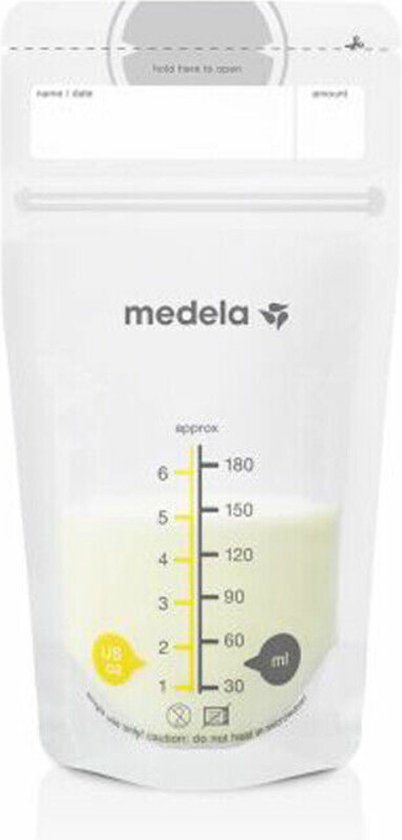 Medela Moedermelk Bewaarzakjes Moedermelkbewaarzakjes Medela zakjes - Gemakkelijke etiketteren - 180 ml - 50 stuks