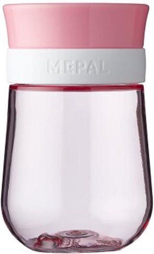 Mepal Mio 360° oefenbeker – 300 ml – Makkelijk vast te houden – Kinderservies – Deep pink