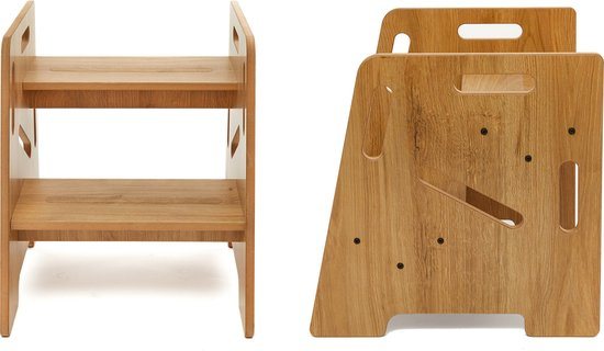 Minera Opstapjes Montessori - Leertoren - Learning Tower - keukentoren - hout WC Krukje - Antislip Opstapje - Leertoren kids - Toilet Krukje