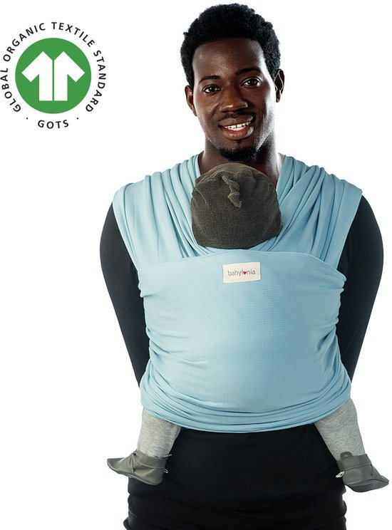 Babylonia TRICOT SLEN ORGANIC Draagdoek Baby - 500 cm - Dream Blue