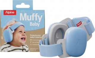 Alpine Muffy Baby Comfort (12-48 Maanden) - CE & ANSI Gecertificeerde Koptelefoon Baby - Verstelbare Gehoorbescherming Baby en Kinderen - Unieke Hoofdband voor Veilige & Comfortabele Pasvorm - 24 dB Demping - Blauw