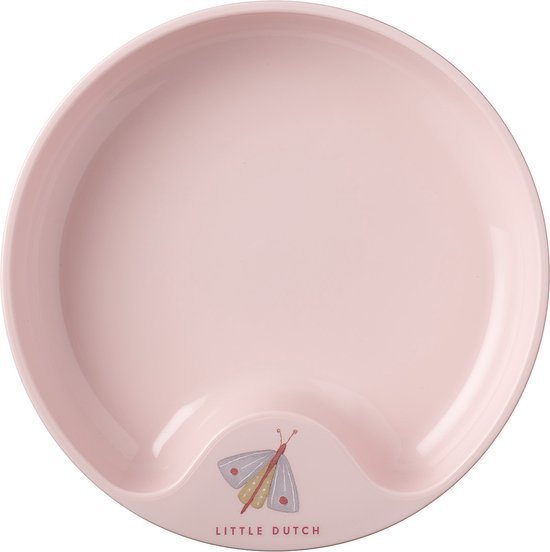 Mepal Mio oefenbord Little Dutch - Magnetronbestendig - Met greep - Kinderservies - Flowers & Butterflies