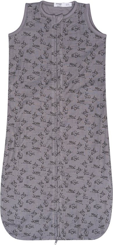 Baby Slaapzak 0-6 mnd - Slaapzak Lente & Herfst biologisch katoen - TOG 1.0 Cloudy Grey - Grijs - Snoozebaby