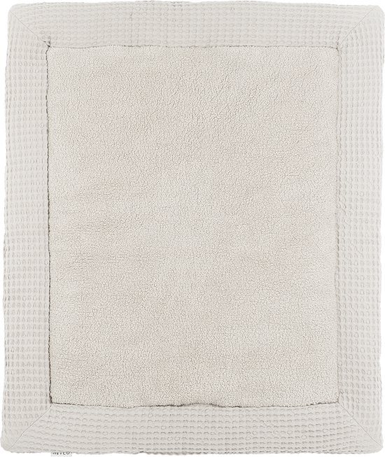 Meyco Baby Wafel Teddy boxkleed - greige - 80x100cm
