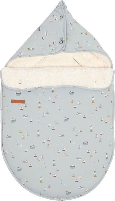 Little Dutch Sailors Bay Blue - Baby Jongens & Meisjes - Voetenzak autostoeltje 0+