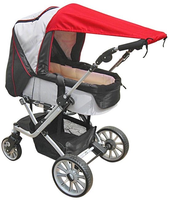 Eisbärchen- Oranje zonnescherm kinderwagen/buggy - Met UV bescherming 50+ - Kleur ORANJE