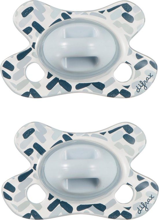 Difrax Natural Fopspeen - Newborn - Blauw - 2 Stuks