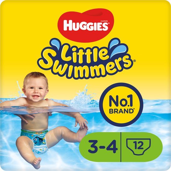 Huggies Little Swimmers - zwemluiers - maat 3/4 - (7 tot 15 kg) - voordeelverpakking - 72 stuks (6x12)
