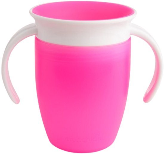 Munchkin Miracle Trainer Oefenbeker Roze - 2 x 207 ml - Voordeelverpakking