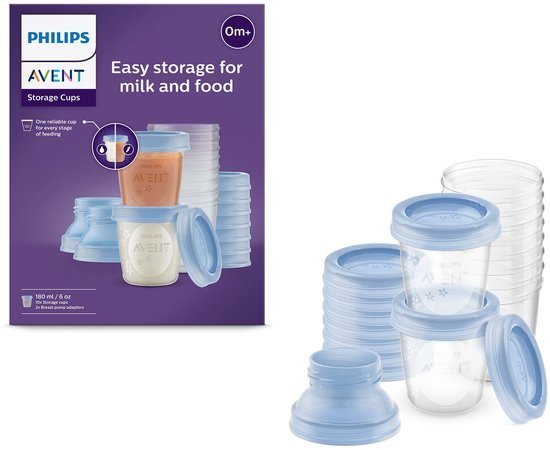 Philips Avent Bewaarbekers voor babyvoeding - 180 ml - 5 stuks - SCF619/05
