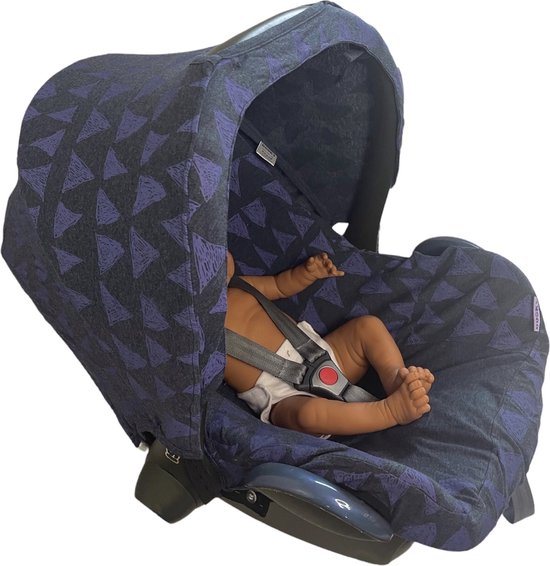 DOOKY HOODY AUTOSTOEL ZONNEKAP - PAARS TRIBAL