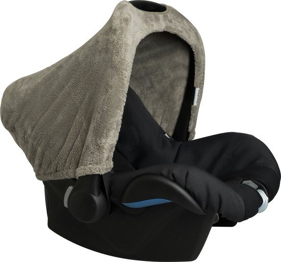 Baby's Only Autostoel zonnekap - Zonnescherm Maxi Cosi 0+ Cozy - Gemaakt van teddystof - Urban Green