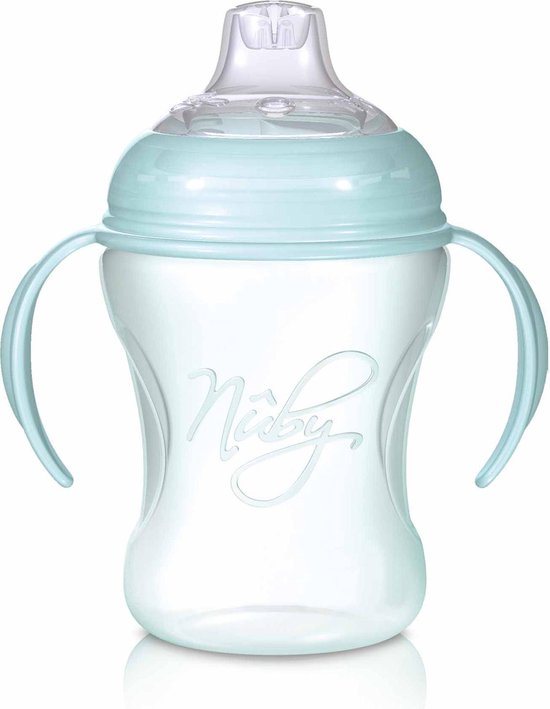 Nuby Groene Tuitbeker met handvatten - 240 ml