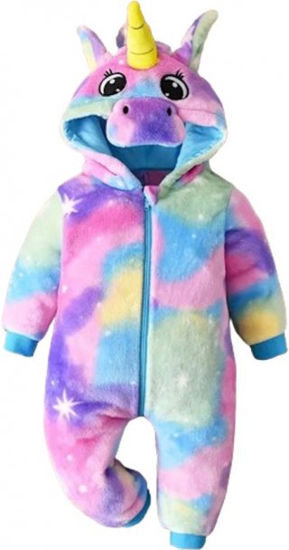 Mastersøn Eenhoorn Onesie Kinderen - Meisjes Unicorn - Maat 110/116 Pyjama