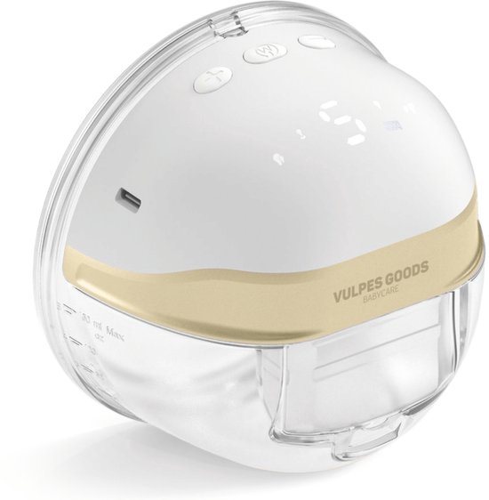 Vulpes Goods® BabyCare - Elektrische Draadloze Borstkolf - Handsfree & Draagbaar – BPA-Vrij - Incl. 30 moedermelk bewaarzakjes, Borstvoeding informatie, Reistas & Borstschildverkleiners - PRO versie