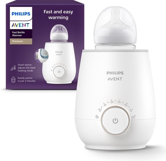 Philips Avent – Premium Elektrische Flessenwarmer – Babyvoeding - SCF358/00