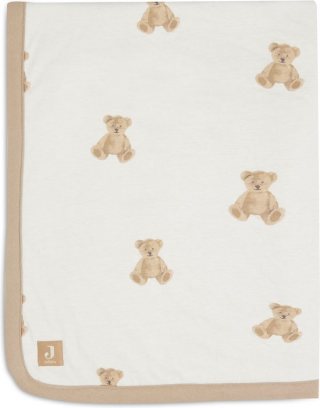 Jollein Baby Deken Wieg Jersey 75x100cm - Teddy Bear