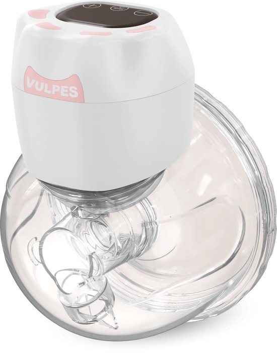 Vulpes Goods® BabyCare - Handsfree Borstkolf - Elektrische Draadloze Borstkolf - Draagbaar – Elektrische Kolf - Incl. 30 Moedermelkbewaarzakjes, Borstvoeding informatie, Reistas & Borstschildverkleiners