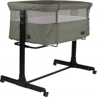 Novi Baby Goodnight Co-Sleeper - Wieg - Groen Melange - Verstelbaar frame