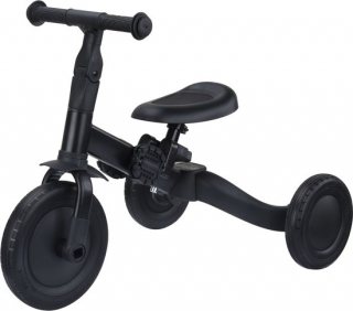 Topmark 4 in1 Driewieler - Loopfiets - Balance Bike - Kaya - Zwart - 2025