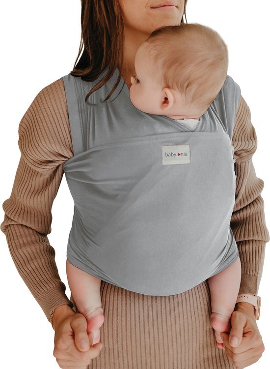 Babylonia TRICOT SLEN COOL Draagdoek Baby - 500 cm - Silver Cloud