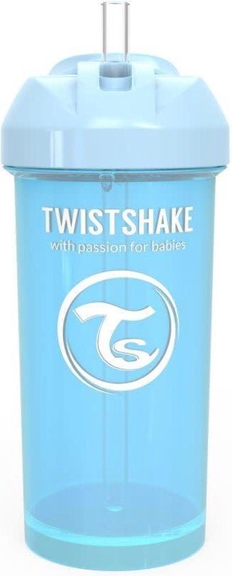 Twistshake Straw Cup 360ml Pastel Blue