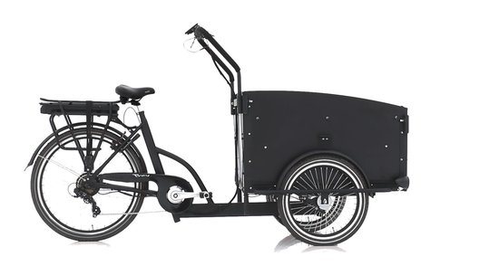 Troy Elektrische Bakfiets - 4 zitplaatsen - 7 versnellingen - unisex - zwart