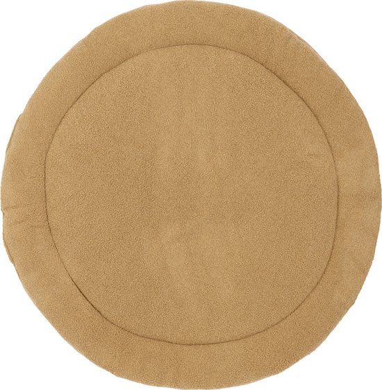 Meyco Baby Bouclé boxkleed rond - toffee - ⌀95cm