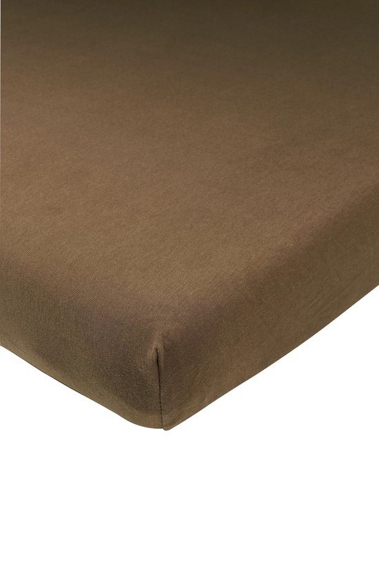 Meyco jersey hoeslaken ledikant - 60x120cm - chocolate
