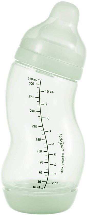 Difrax Brede S-fles - 310 ml - Pistachio - Anti Colic tegen krampjes