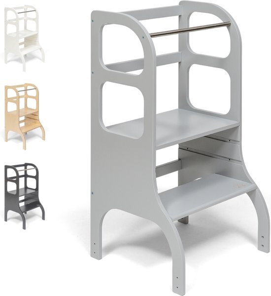 Ette Tete Step Up - Leertoren - In hoogte verstelbaar - Learning Tower - Montessori inspired - Keukentrap - Keukenhulp - Leerstoel - Veilig - Duurzaam