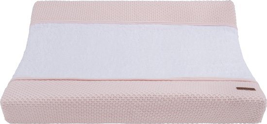 Baby's Only Gebreide baby aankleedkussenhoes - Waskussenhoes - Overtrek verzorgingskussen Flavor - Classic Roze - 45x70 cm